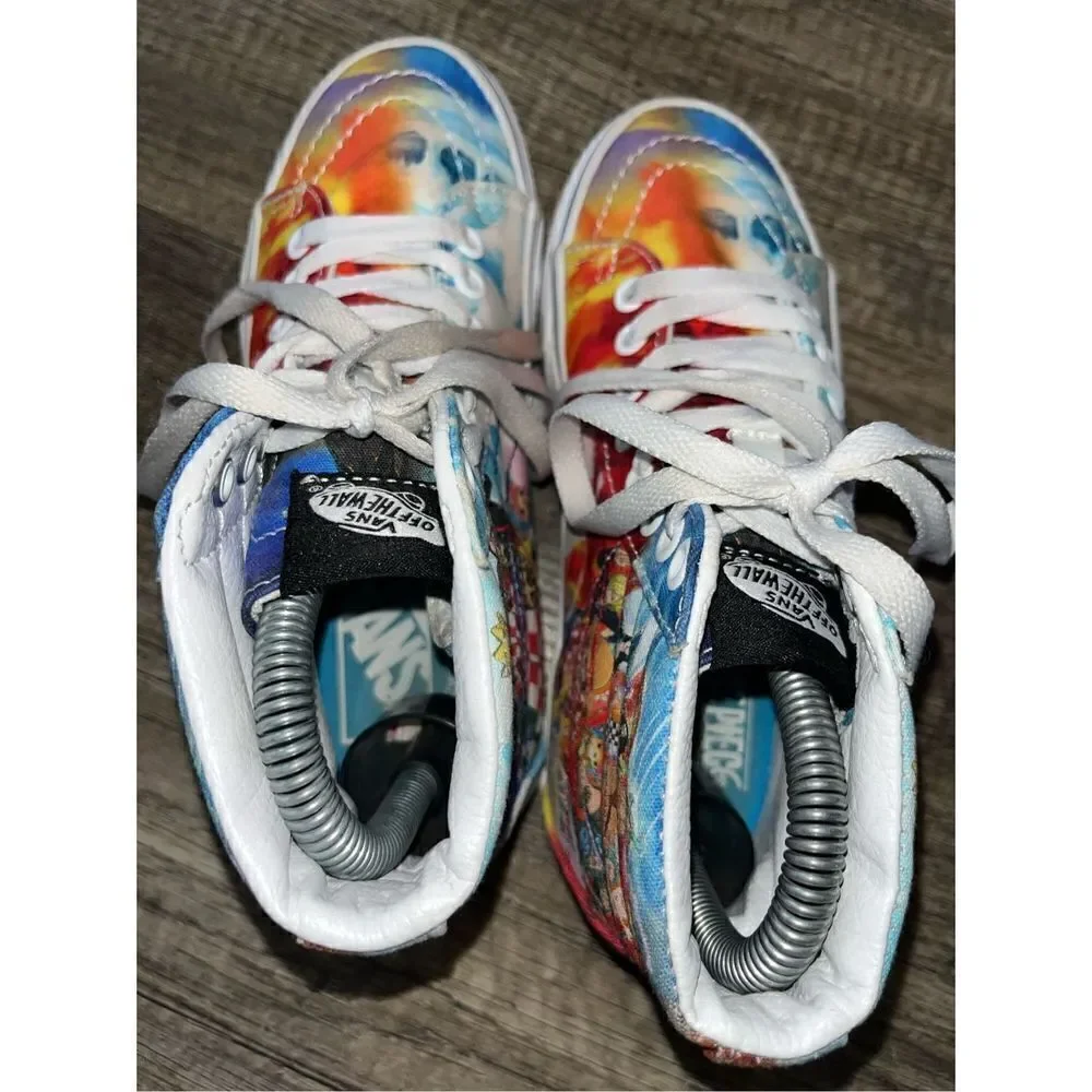 Vans x One Piece Sk8-Hi Punk Hazard Skate Shoe Multicolour Size Womens 5